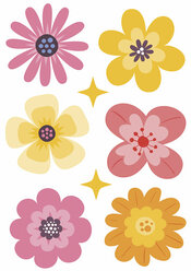 Наклейка интерьерная Стикеры Цветы