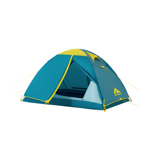 Палатка двухместная Hiking Brio 2, бирюзовый, Berger