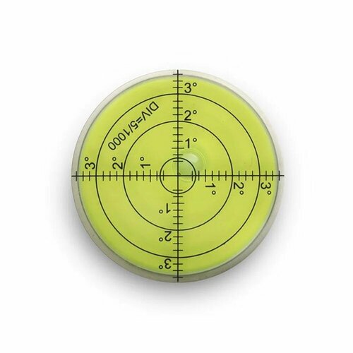 Analog Renaissance Big Level пузырьковый уровень для настройки проигрывателя d=6cm желтый, Желтый