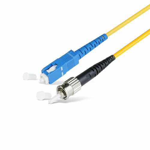 Оптический патч-корд SC/UPC-ST/UPC SM Simplex 9.5/125 3mm G.657A1 1m LSZH single mode sc st connector adapter sc st 1 25mm st upc female sc upc male sm hybrid adapter fiber connector sc st