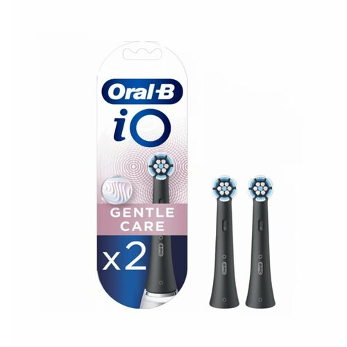 Сменные насадки для зубных щеток Oral-B iO Gentle Care, черная 2 шт. насадки oral b io gentle care white 4 шт