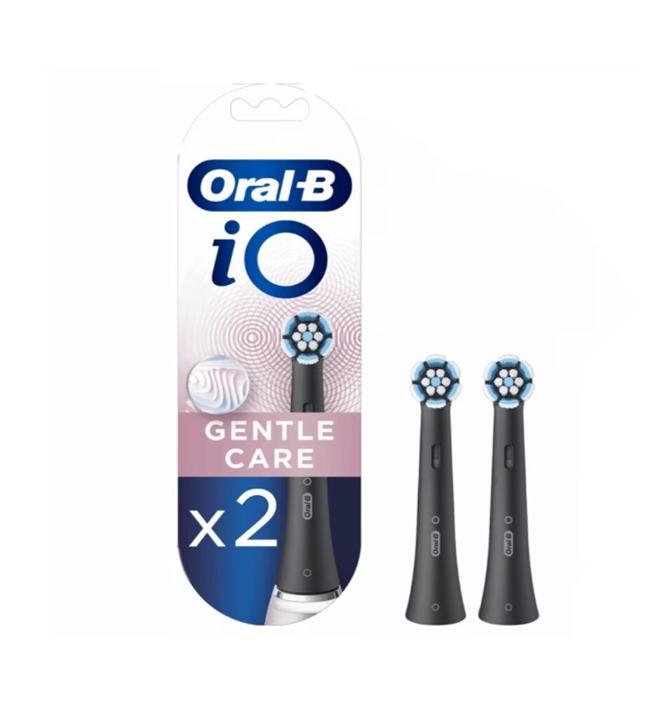 Сменные насадки для зубных щеток Oral-B iO Gentle Care, черная 2 шт.