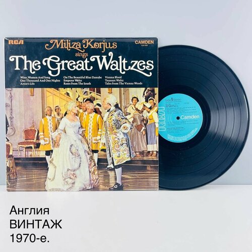 Винтажная виниловая пластинка Miliza Korjus sings The Great Waltze Camden Англия 1970-е 2000₽