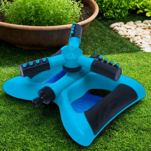 Рассеиватель для воды на дачу Автополив разбрызгиватель для полива огорода или на участок 12 форсунок поворотный Поливалка для газона в деревню Разбрызгиватель 690₽