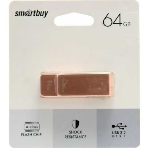 Флешка 64 ГБ USB 3.0/3.2 Smartbuy M1 Metal Apricot