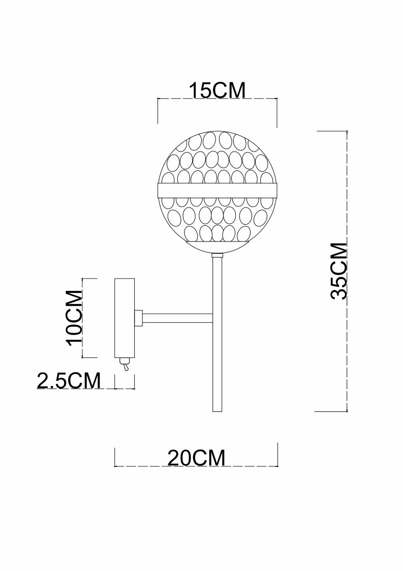 Бра Arte Lamp DELACRUA A7770AP-1PB - фото №6