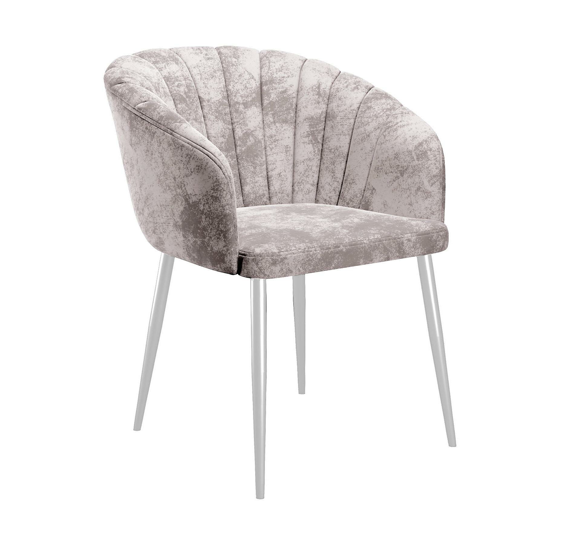 Стул для кухни Market 541 M02 бежевый, ножки белые