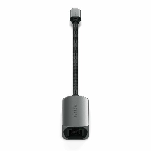 Адаптер Satechi USB-C 2.5 Gigabit Ethernet (ST-AE25M) (Серый космос / Space Gray) сетевая карта satechi usb c 2 5 gigabit ethernet adapter space grey st ae25m