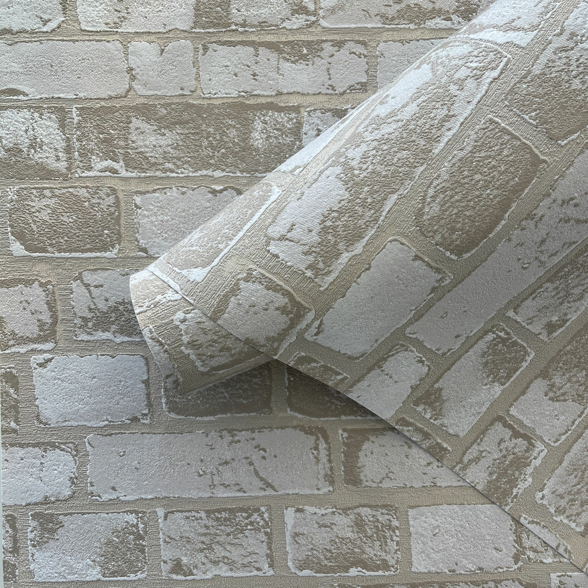 Обои флизелиновые виниловые 1.06 м. VILIA Wallpaper Коллекция Брик уолл — фото 1