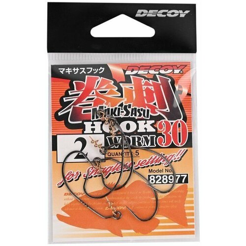 Крючки офсетные Decoy WORM-30 № 3/0 (4шт) крючки decoy worm 106 3 0