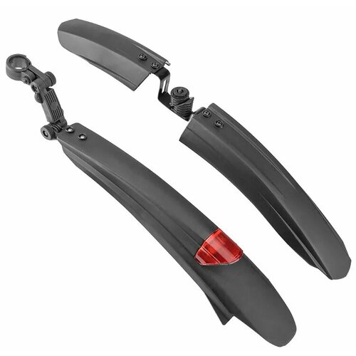 Крылья 24-26 быстросъемные XGNB-040 пластиковые чёрные с габаритным огнем 1190₽