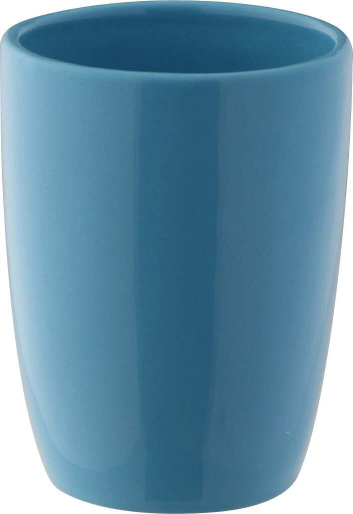 Стакан AXENTIA Pisa для ванной комнаты из голубого доломита  7 х высота 10 см 