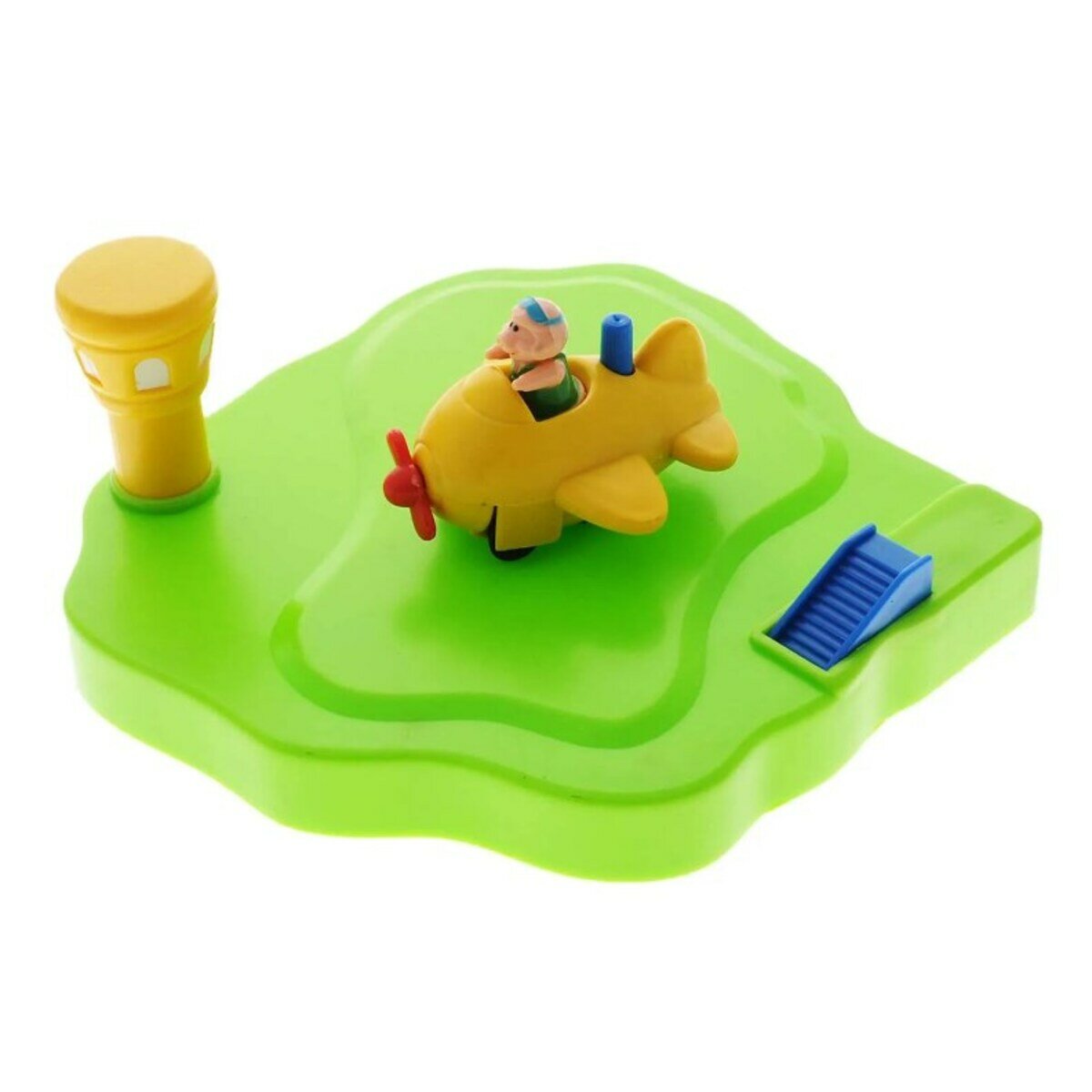 Заводная игрушка для ванны Жирафики Аэродром - фото №3