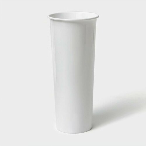 Ваза для цветов d11 см h26 см цвет белый 339₽