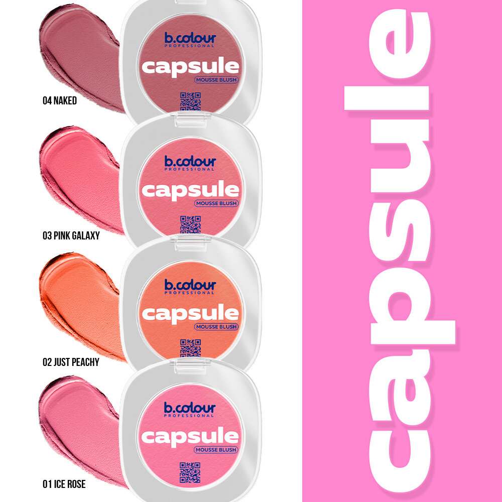 Румяна для лица B.COLOUR PROFESSIONAL CAPSULE кремовые матовые муссовые 04 Naked