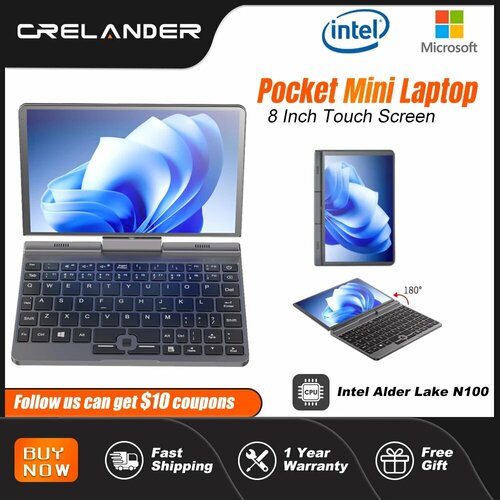 CRELANDER P8 8-дюймовый Mini сенсорный ноутбук вращающийся на 360 ...