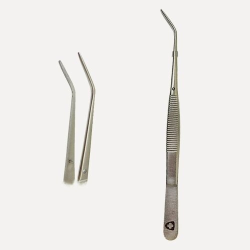 Изображение товара Пинцет зубной изогнутый Стоматологические , для маникюра , ресниц и бровей .