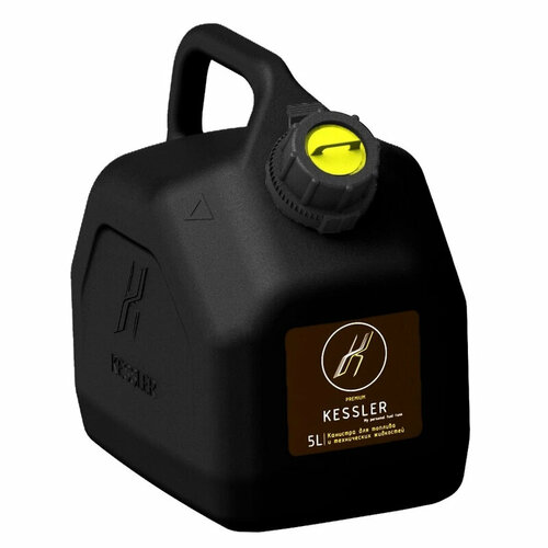 KGA1-02-06 Канистра ГСМ Black черная с желтой крышкой 5 л Kessler 845₽