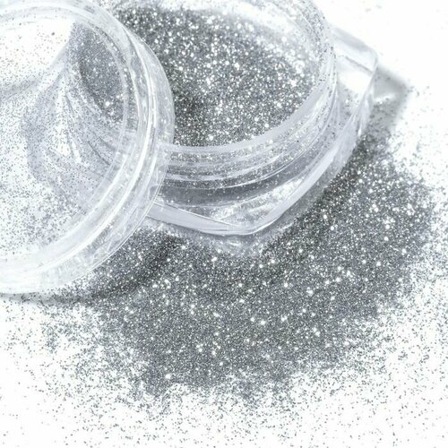 Блёстки для декора Тьма мелкие цвет серебристый 500₽