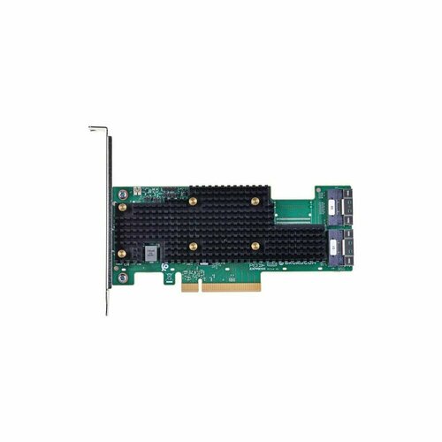 Broadcom HBA-адаптер Broadcom 9600-16i SGL (05-50111-00) PCIe v4 x8 LP, Tri-Mode SAS/SATA/NVMe 24G HBA, 16port (2*int SFF8654), SAS4016 IOC, RTL 9600-16i