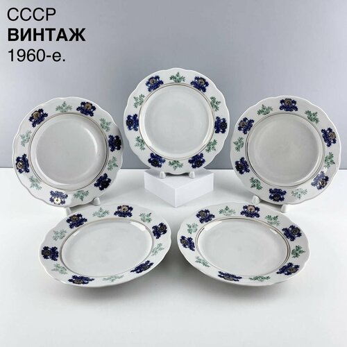 Винтажные десертные тарелки 