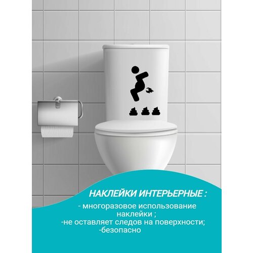 Наклейка интерьерная на унитаз 300₽