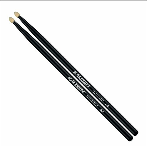 7KLHBBK5A Black 5A Барабанные палочки, граб, флуоресцентные, Kaledin Drumsticks kaledin drumsticks 5a long барабанные палочки граб
