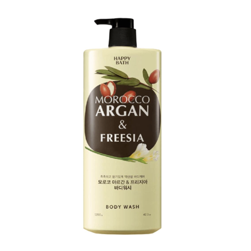 Гель для душа с марокканским аргановым маслом с ароматом фрезии [Happy Bath] Morocco Argan & Freesia Body Wash