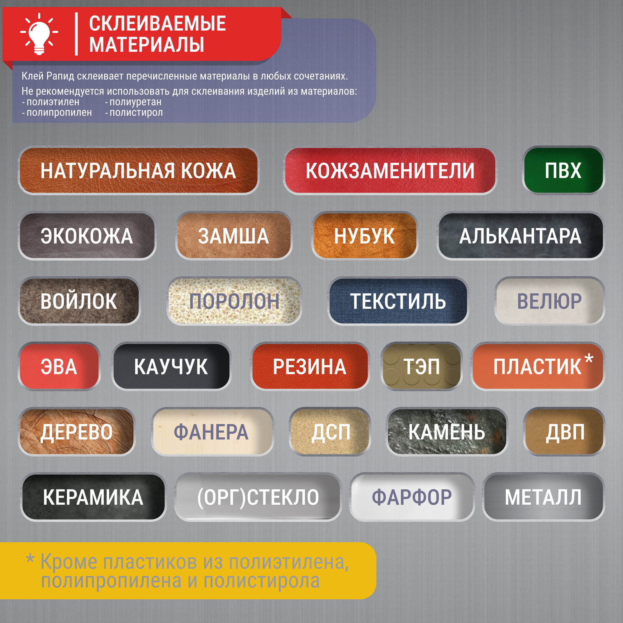 Клей для обуви и кожи Рапид, универсальный, наиритовый, 100 мл