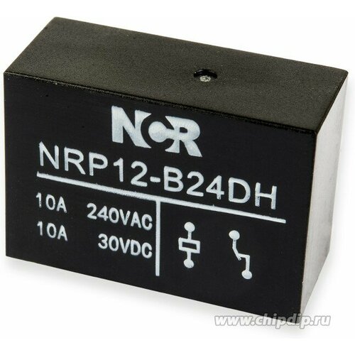 NRP-12-B-24D-H, Реле 1 разм. 24VDC / 10A, 250VAC (OBSOLETE) pb514012 реле 10a 250vac заменяет pb114012