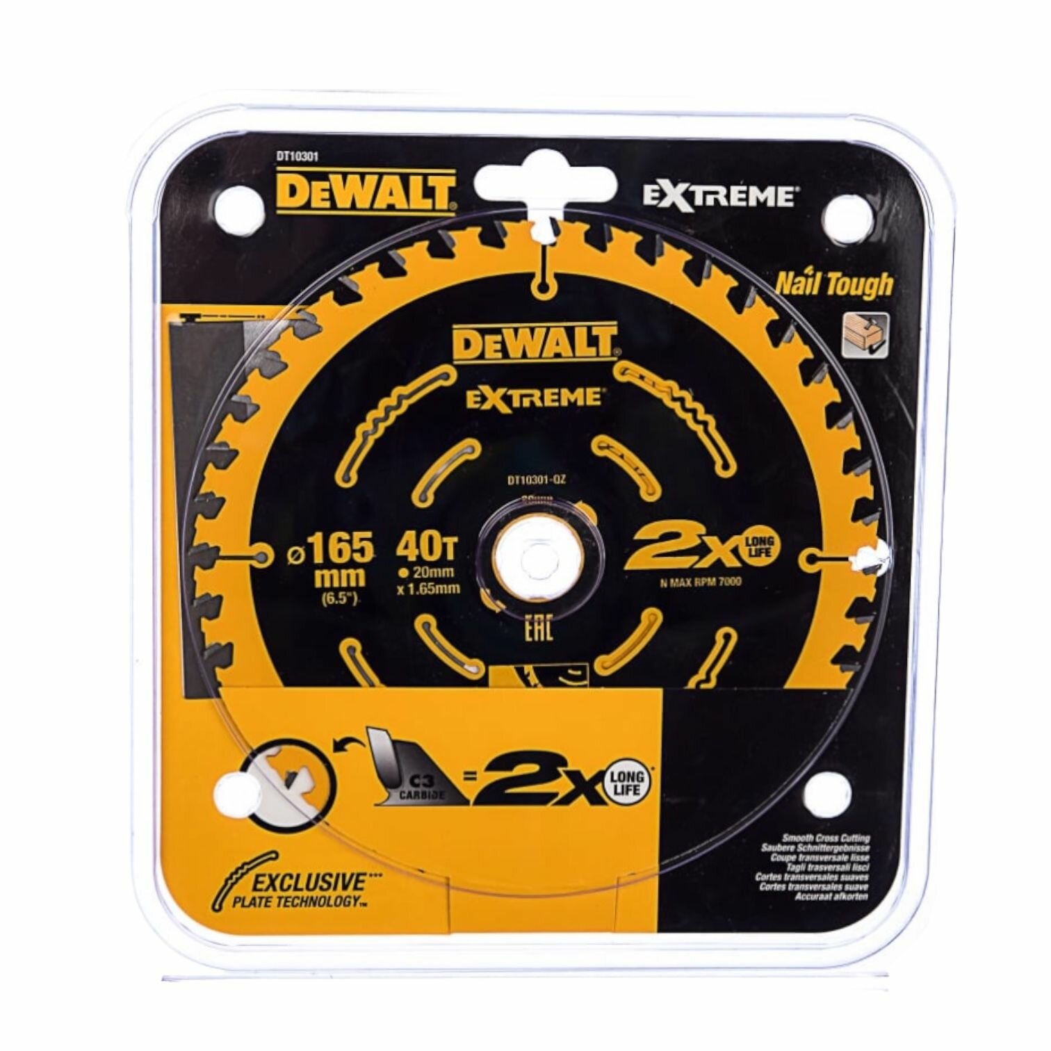 Диск пильный (165х20 мм) DEWALT DT10301