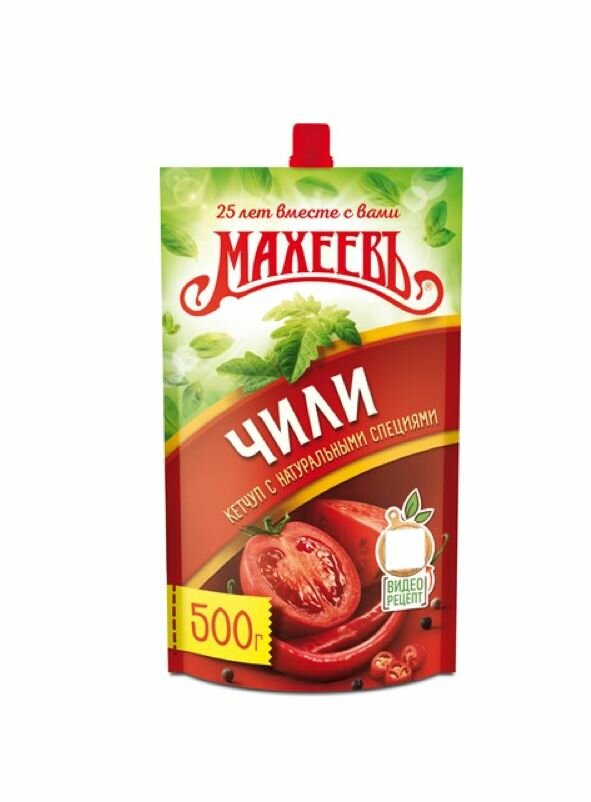 Махеевъ Кетчуп Чили, 500 г, 2 уп