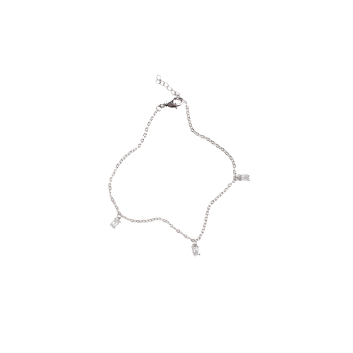 Браслет VERUSCHKA JEWELRY, фианит, размер 23 см, серебристый