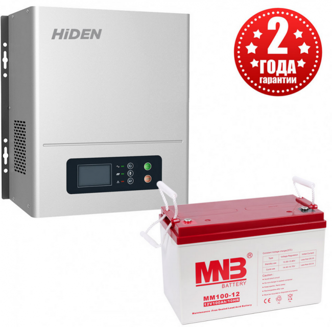 Комплект ИБП Hiden Control HPS20-612N + АКБ 100 Ач