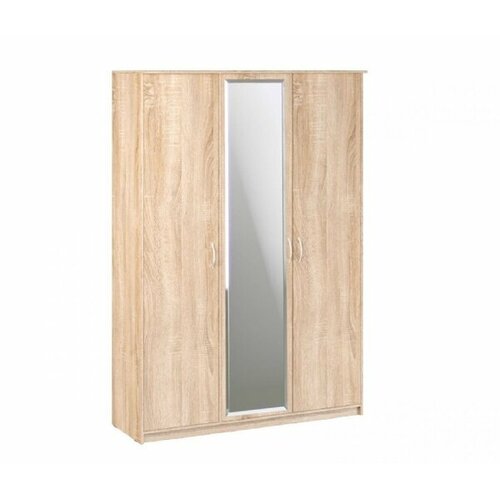 ЭКО Шкаф 3-х створчатый дуэт люкс с зеркалом дуб сонома 18000₽