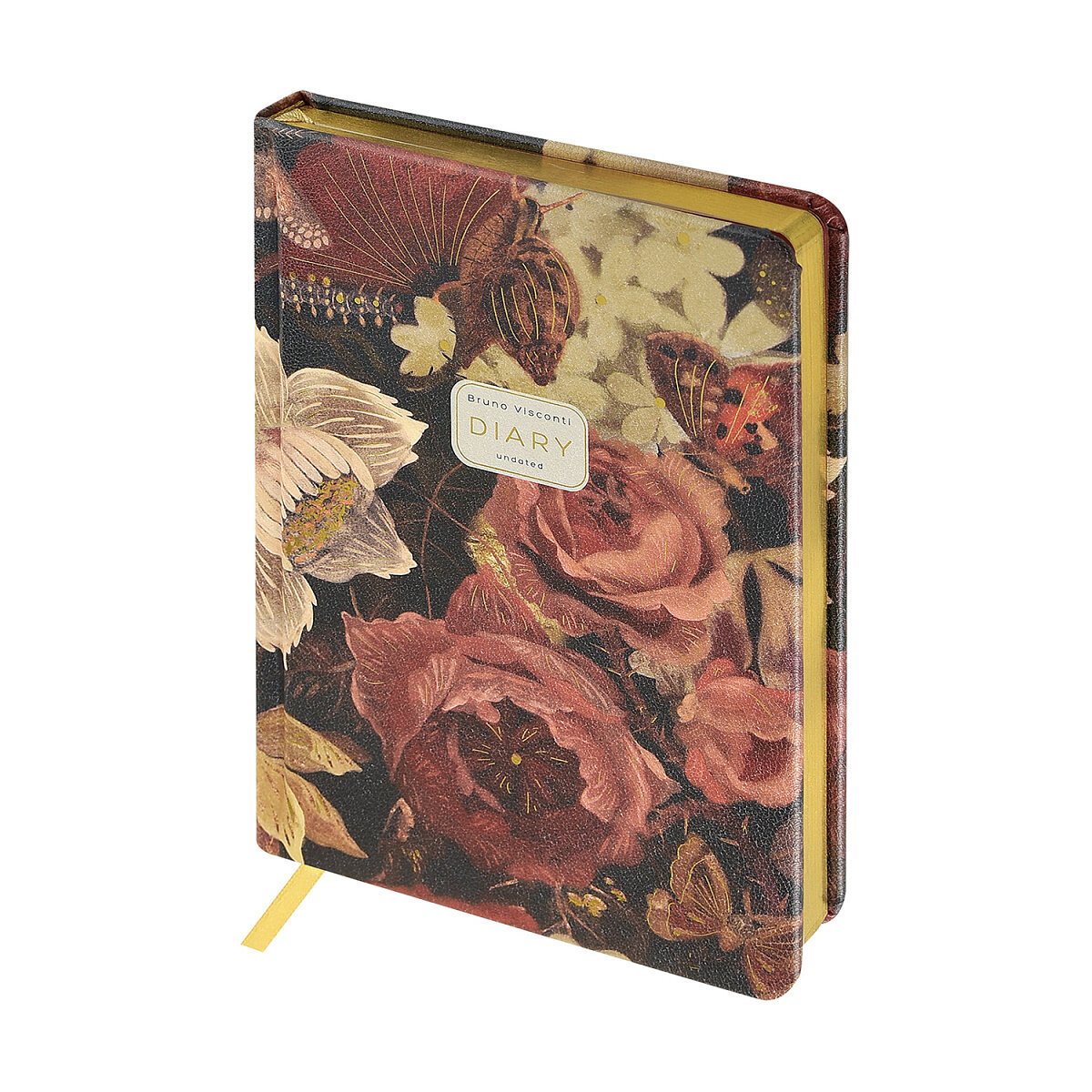 Ежедневник А-5+ недатир. BrunoVisconti Lush Bouquet, кожзам 3-744/06