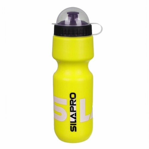 SILAPRO Фляга / бутылка для воды велосипедная / спортивная, 650 мл, пластик, 23,5СМ желтая