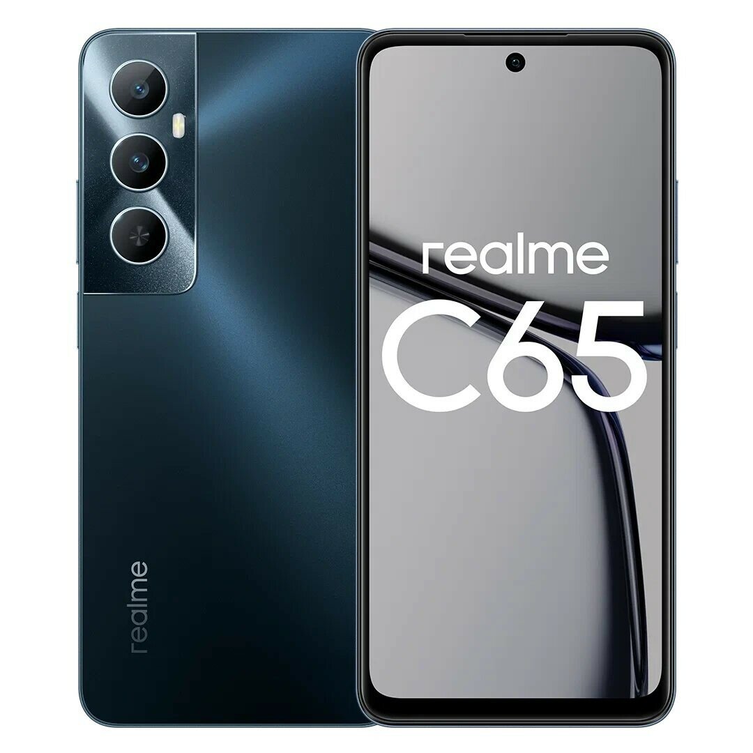 Телефон Realme C65 8/256Gb черный (RMX3910)