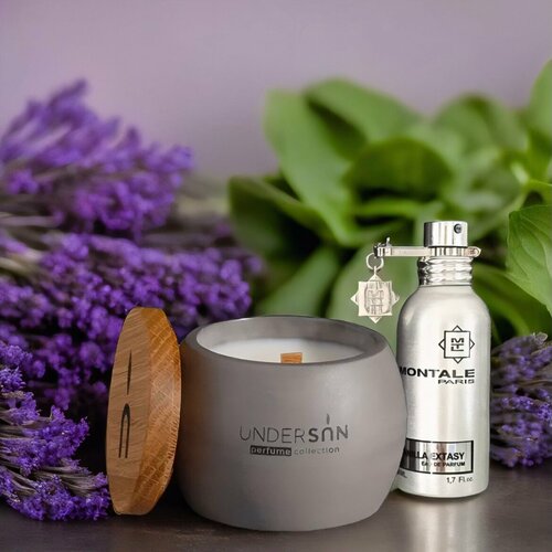 Свеча ароматическая MON Ванильный экстаз 50ml, UNDERSUN серый