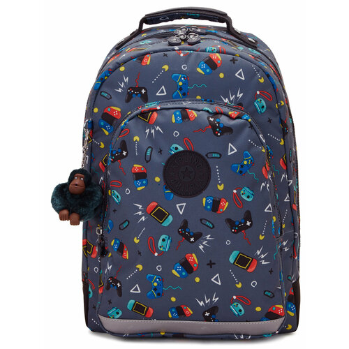 рюкзак kipling ki70905dt class room large backpack 5dt starry dot prt Рюкзак Kipling KI7090T6T Class Room Large Backpack *T6T Gaming Grey
