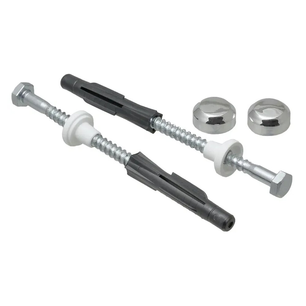 фото Крепление для унитаза к полу, цвет хром. (1 комплект)