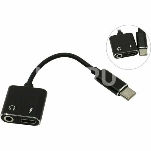 USB-CM--> USB-CF+audio Smartbuy A-835-C-new переходник 5 5х2 5 мм на type c мама