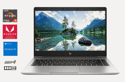 Изображение товара Ноутбук HP EliteBook 745 G6, Ryzen 5 PRO 3500U, Память 8 ГБ, Диск 256Гб SSD, Видео AMD RADEON Vega 8 , Экран 14"