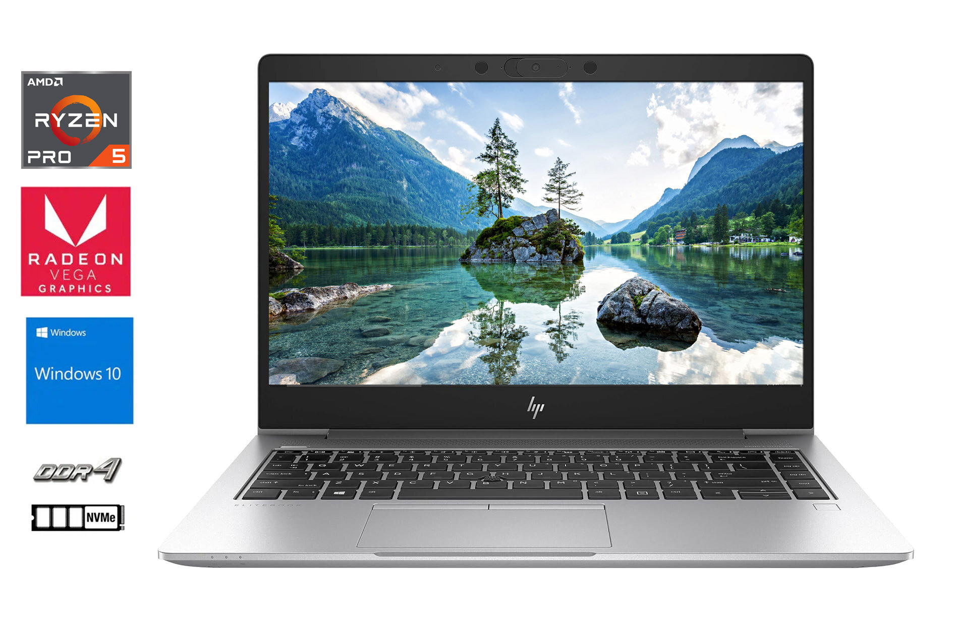 Ноутбук HP EliteBook 745 G6, Ryzen 5 PRO 3500U, Память 32 ГБ, Диск 1024Гб SSD, Видео AMD RADEON Vega 8 , Экран 14" 1920*1080 IPS