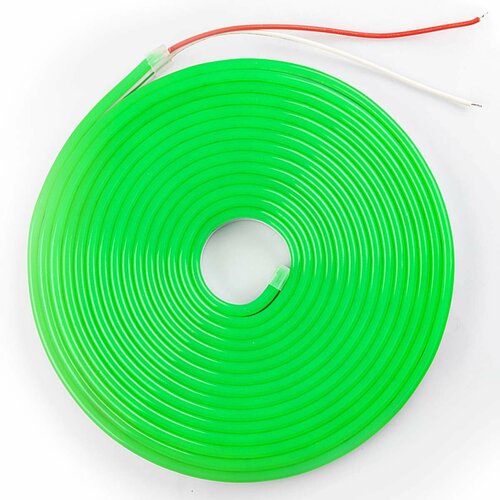 Гибкий неон LEDbeLED 12V 8х16mm 120ledm IP67 цвет свечения зеленый 5 метров 790₽