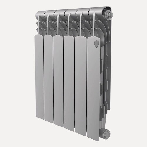 Изображение товара Радиатор биметаллический ROYAL THERMO Revolution Bimetall 500 (564х480х80) 960Вт, 6 секций, серебр
