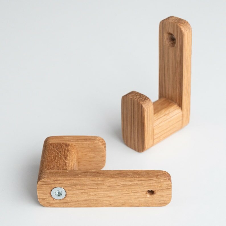 фото Крючок дубовый вешалка 4 шт