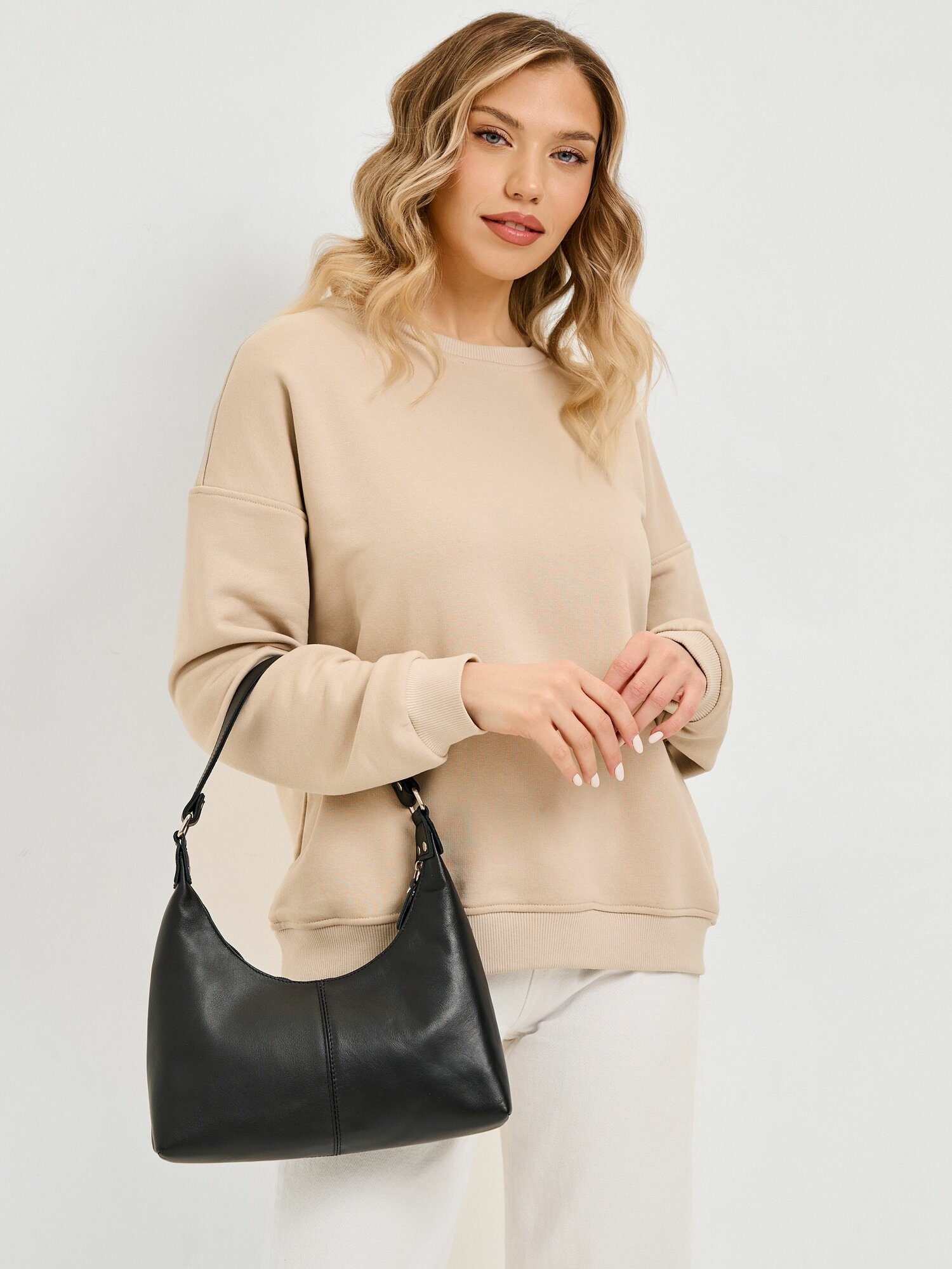 фото Сумка женская через плечо кожаная, сумочка кросс-боди натуральная кожа BLACKWOOD