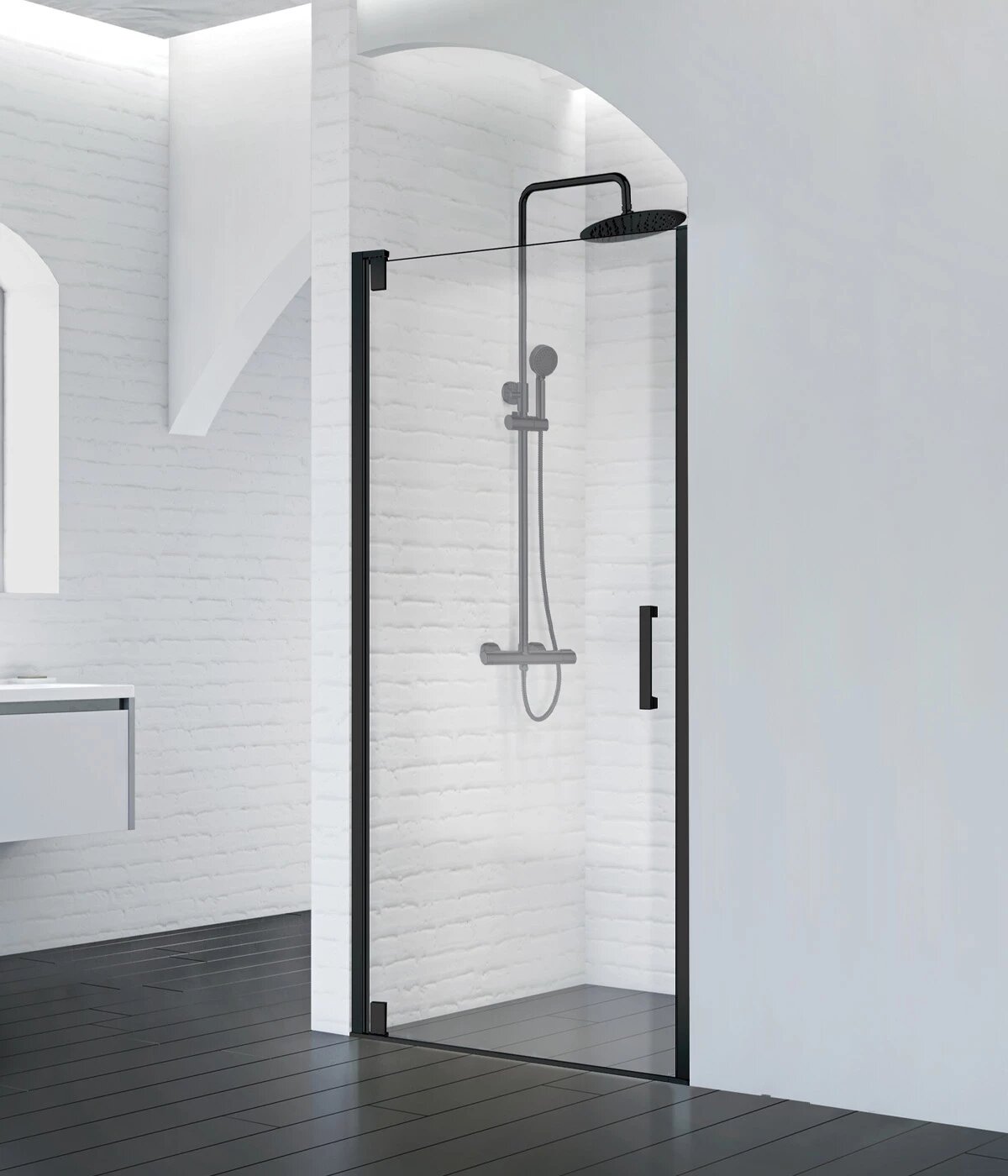 Marmi-b-1-90-с-nero душевая дверь marmi-b-1-90-c-nero Belbagno