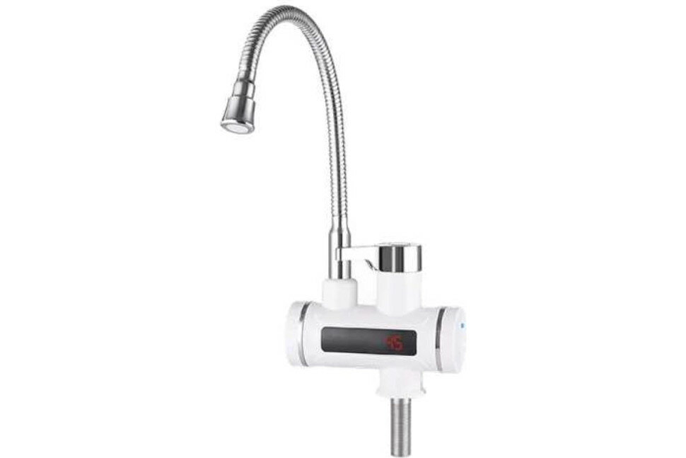 фото Unipump BEF-001-02 (88402), Кран-водонагреватель проточного типа с дисплеем и гибким изливом